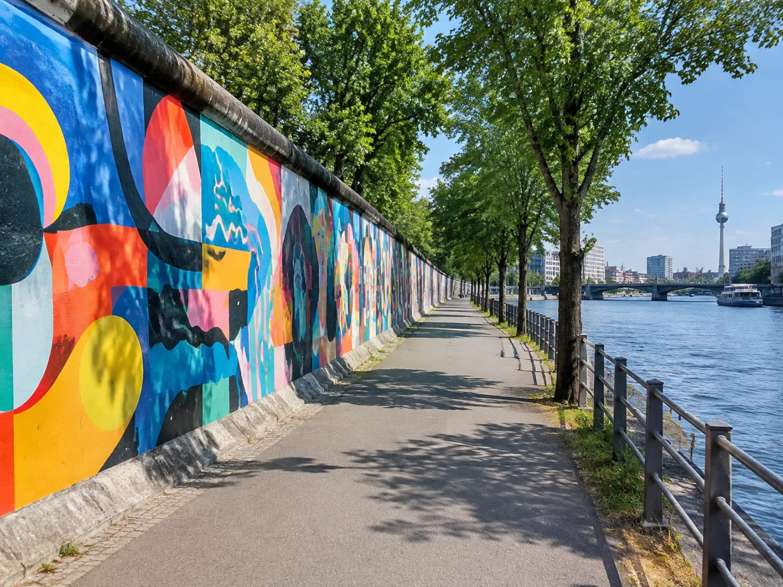 East Side Gallery (KI-generiertes Symbolbild)