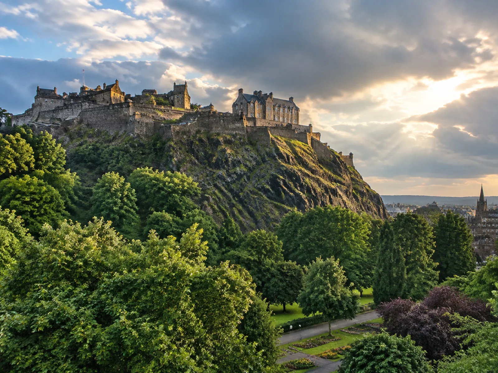 Edinburgh Castle (KI-generiertes Symbolbild)