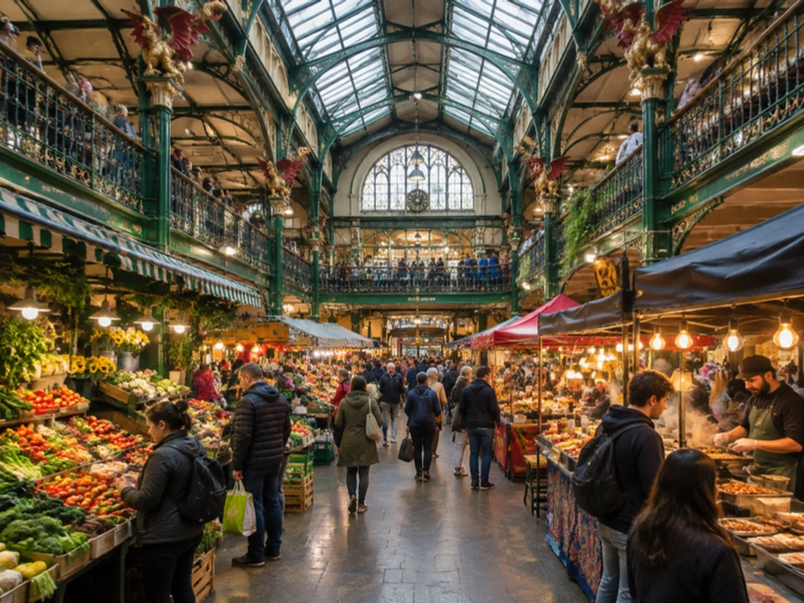 Kirkgate Market (KI-generiertes Symbolbild)