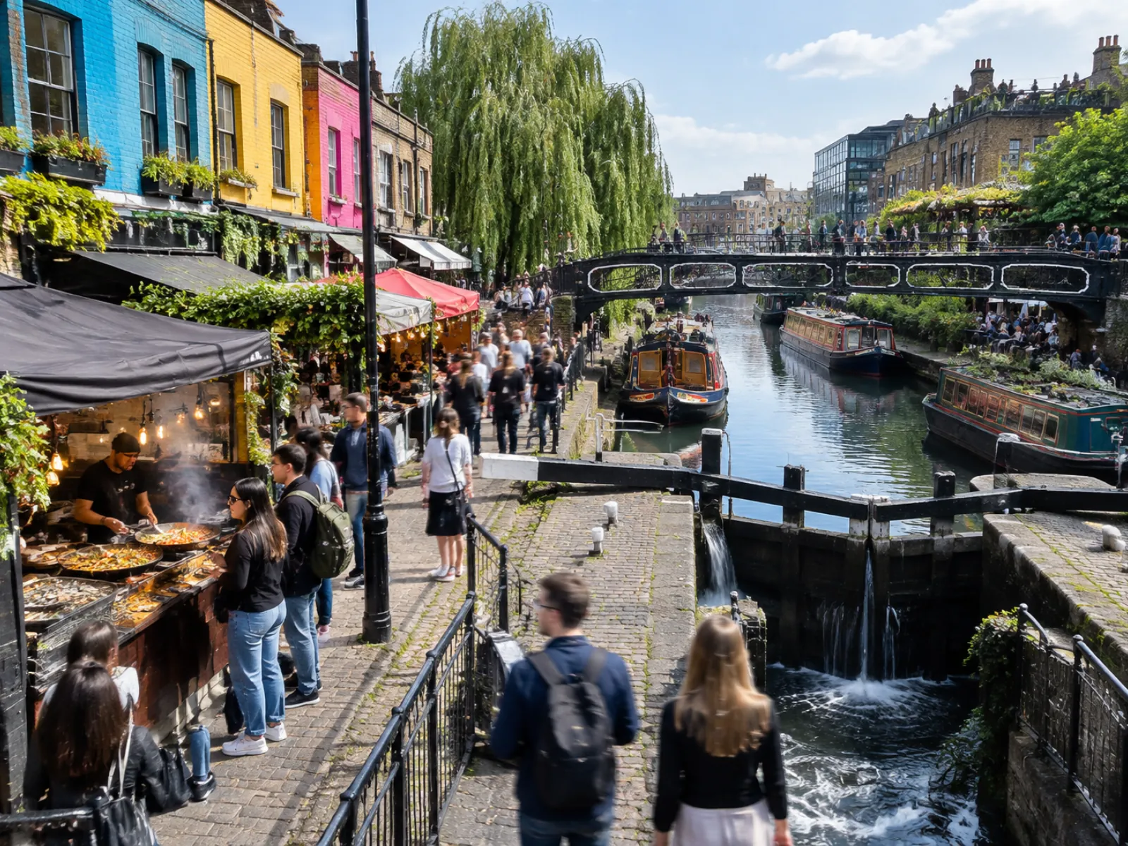 Camden Market (KI-generiertes Symbolbild)