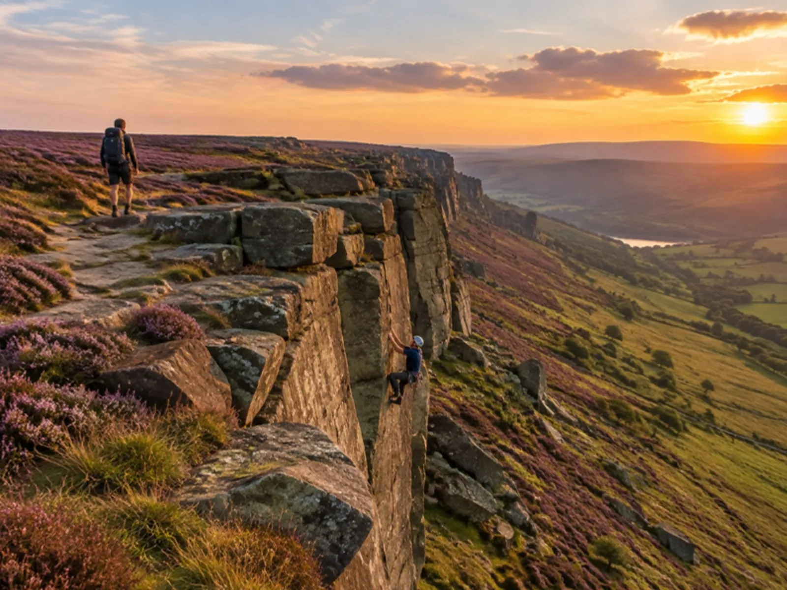 Stanage Edge im Peak District (KI-generiertes Symbolbild)
