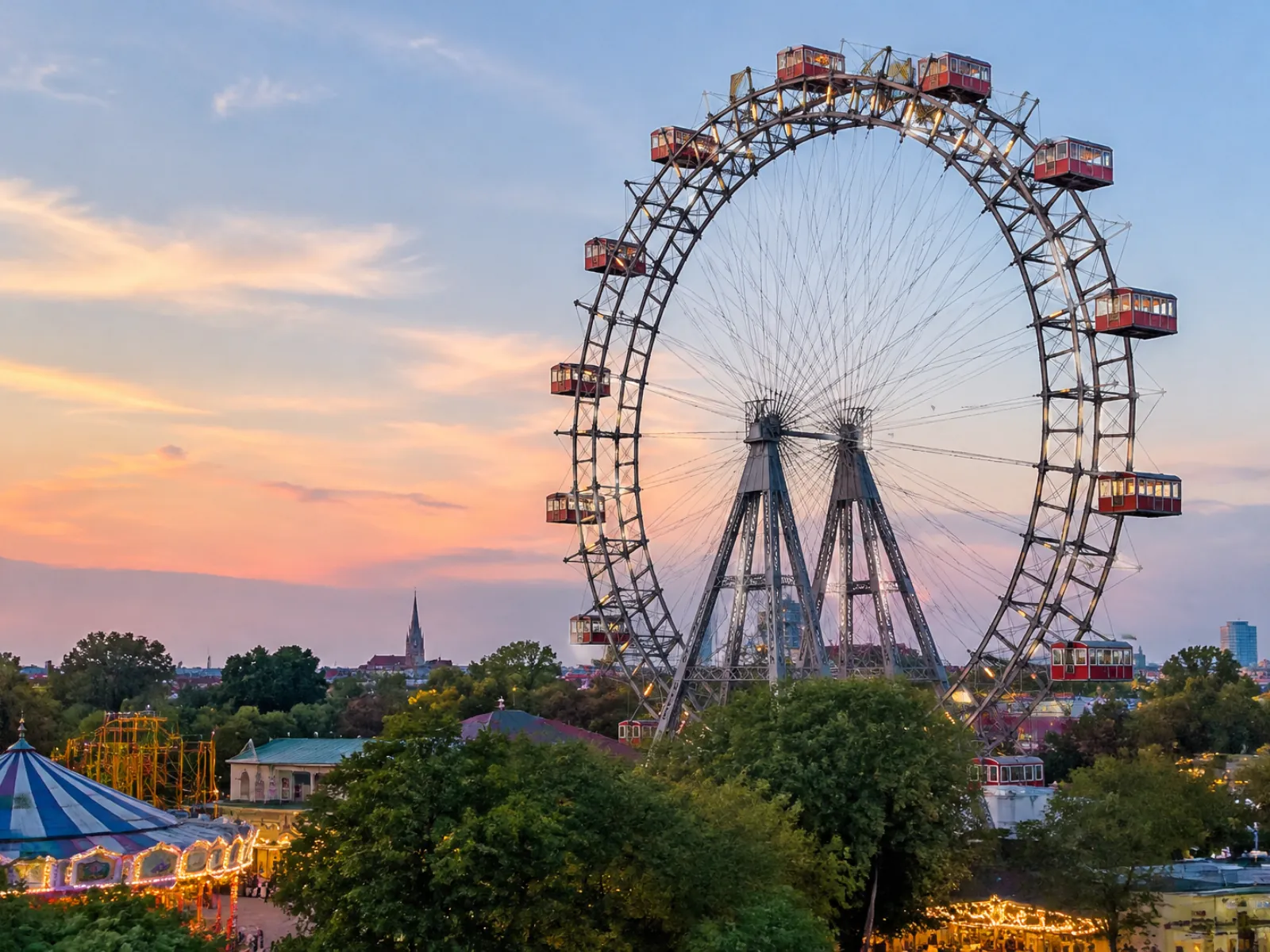 Prater mit Riesenrad (KI-generiertes Symbolbild)